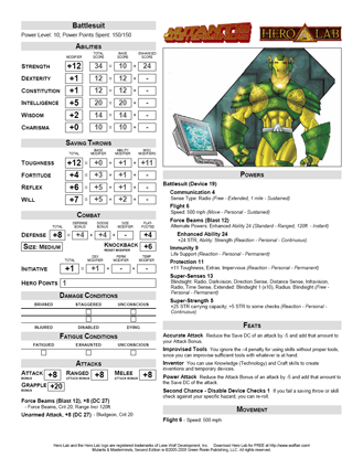 mutants and masterminds 3rd edition character builder